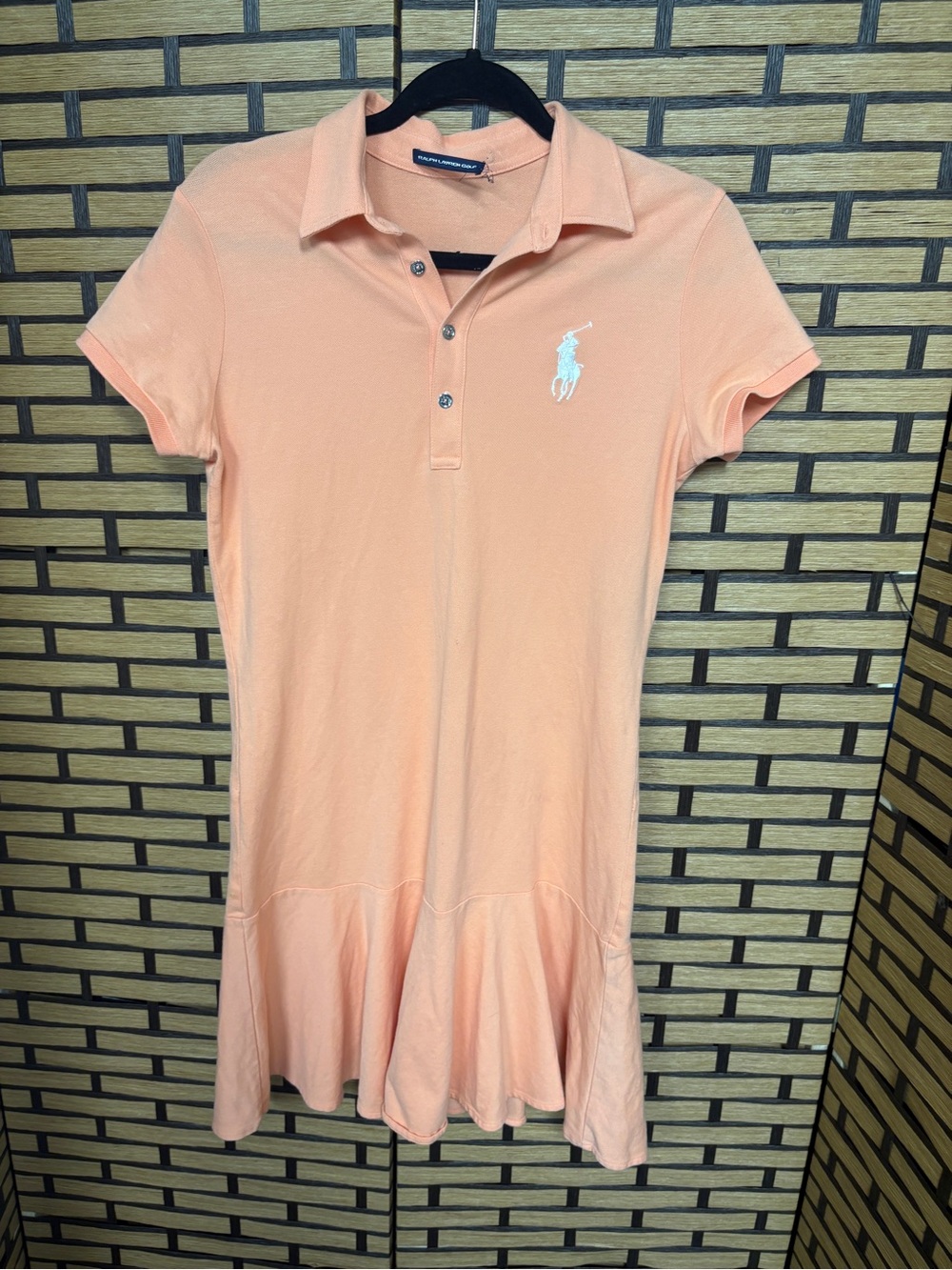 Ralph Lauren golf peach polo dress